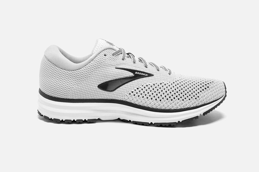 Tenis Corrida Brooks Revel 2 Masculino Brasil - Branco/Pretas 7504236-AR